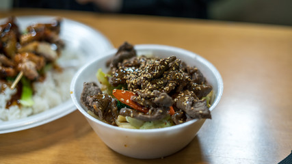 teriyaki bowl with noodles