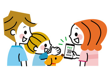 キャッシュレス　PAY　家族