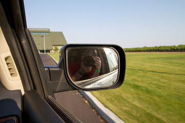 car on the road