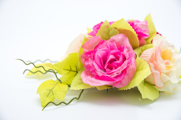 Obraz premium Beautiful flowers isolated on white background.