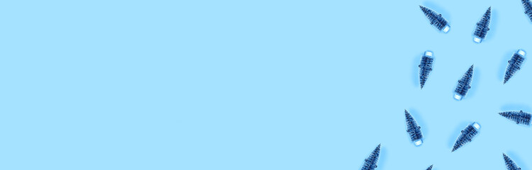 Yellow background with christmas tree.