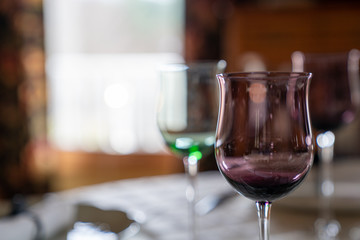 Nice autumn tablesetting ready for a holiday meal.