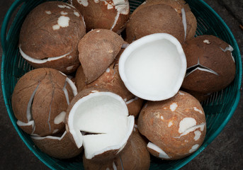  Coconut meat.