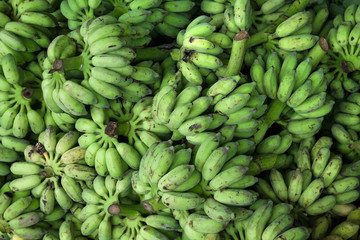 Raw bananas
