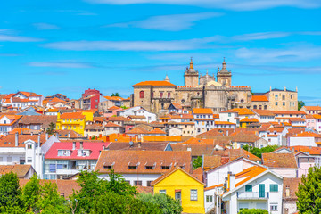 View of cityscape of Viseu, Portugal - obrazy, fototapety, plakaty