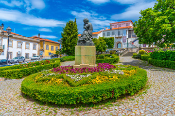View of the museum of Almeida Moreira in Viseu, Portugal - obrazy, fototapety, plakaty