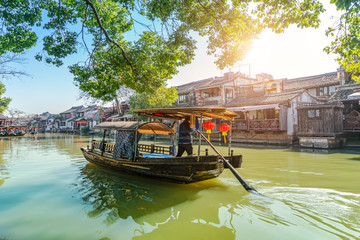 Obraz premium Xitang ancient town ancient residential River