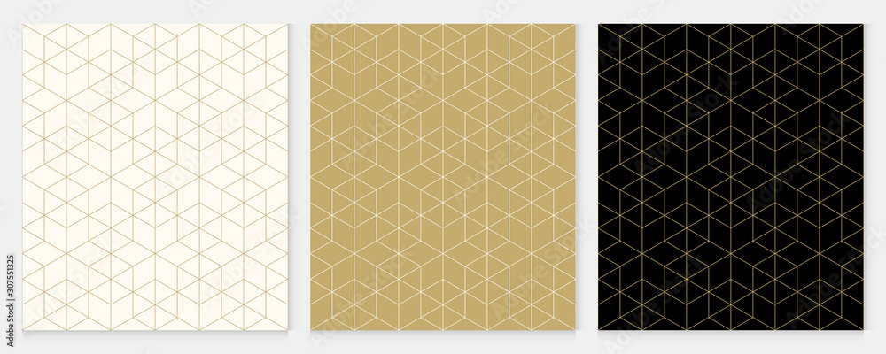 Poster background pattern seamless geometric line abstract gold luxury color vector. christmas background.