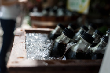 cold brew coffee on ice