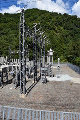 山間部の変電設備