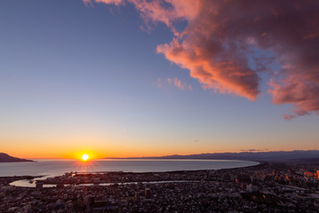 香貫山からの夕景