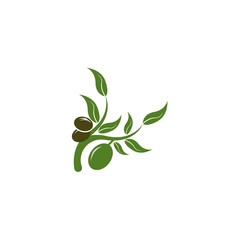 Olive logo template vector icon