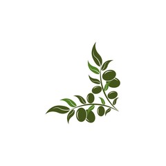 Olive logo template vector icon