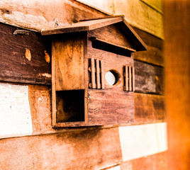 Wooden letter compartments