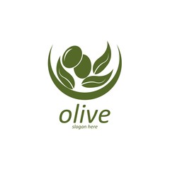 Olive logo template vector icon