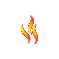 Fire Icon Logo Design Element