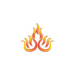 Fire Icon Logo Design Element