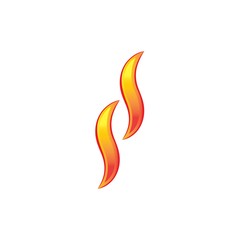 Fire Icon Logo Design Element