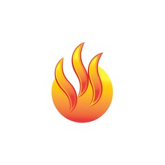 Fire Icon Logo Design Element