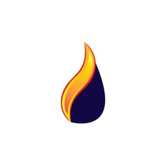 Fire Icon Logo Design Element