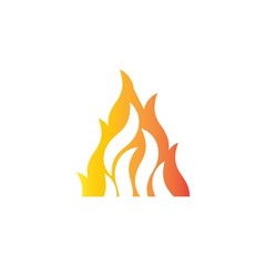 Fire Icon Logo Design Element