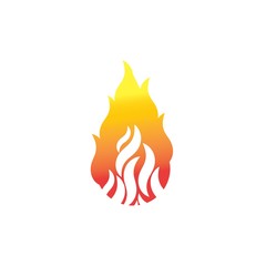 Fire Icon Logo Design Element