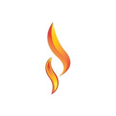 Fire Icon Logo Design Element