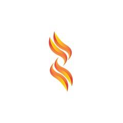 Fire Icon Logo Design Element