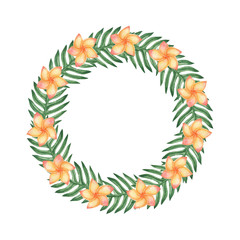 Plumeria wreath