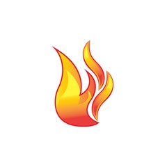 Fire Icon Logo Design Element
