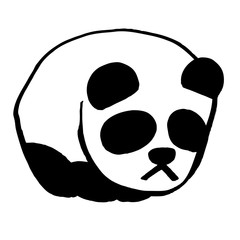 手描きのパンダ