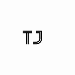 Initial outline letter TJ style template