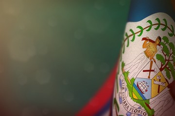 Belize flag for honour of veterans day or memorial day. Glory to the Belize heroes of war concept...