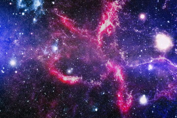 Spiral galaxy in deep space. Elements of this image furnished by NASA.