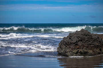 Benijo beach by the ocean