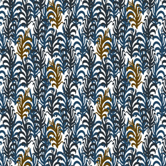 Pattern. Grass moves from the wind. Cover, packaging, print for textiles.