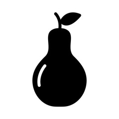 Pear Fruit Icon Vector