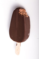 ice cream in the chocolate