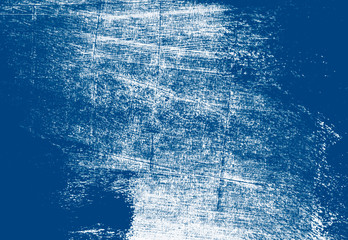 classic blue winter snow and white hand painted background texture with grunge brush strokes6 color of the 2020 year