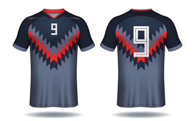 Soccer jersey template.sport t-shirt design.	