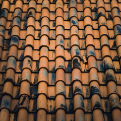 Old of rooftop texture for background