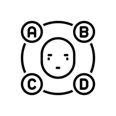 Black line icon for elementary 