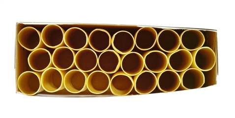 Canelones pasta isolated on white background. Concept italian food. 