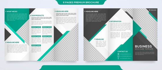 set of brochure template design with minimalist concept and modern style