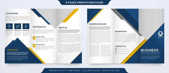 set of brochure template design with minimalist concept and modern style