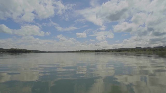 Lake in slow motion during day time