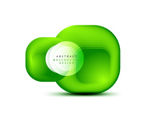 Square geometric banners with 3d smooth blend effect. Digital technology trendy icon design. Vector Illustration For Wallpaper, Banner, Background, Card, Book Illustration, landing page