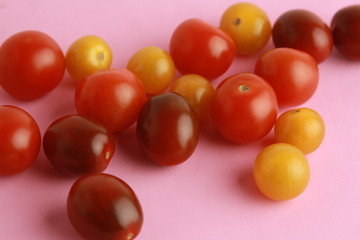 Three varieties of cherry tomatoes