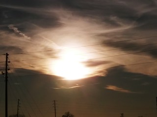 sunset in mountains