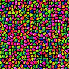 Obraz premium Infra bright crazy rainbow colorful mosaic polygonal seamless design texture background